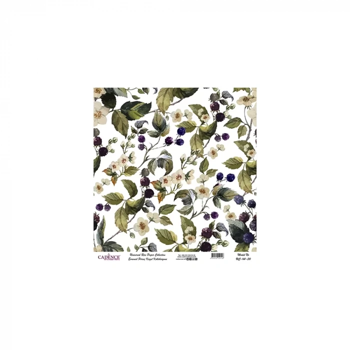 EVRENSEL PİRİNÇ KAĞIT KOLEKSİYON BEYAZ ZEMİN UC-141 30X30