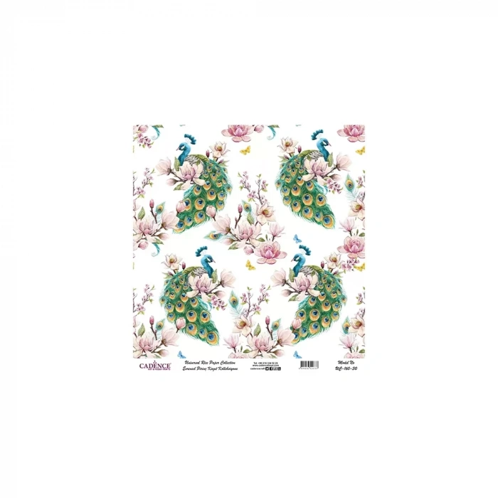 EVRENSEL PİRİNÇ KAĞIT KOLEKSİYON BEYAZ ZEMİN UC-160 30X30