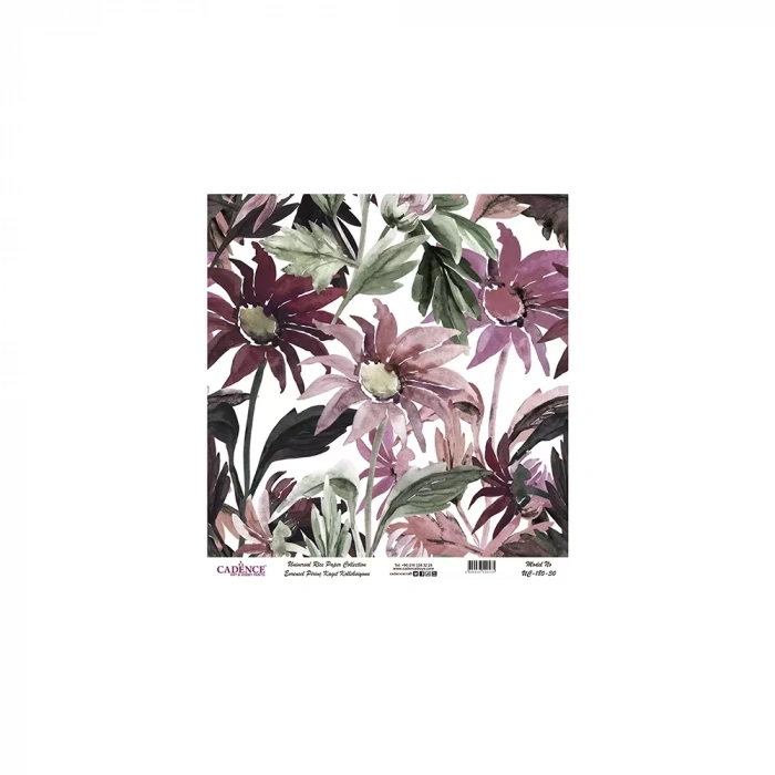 EVRENSEL PİRİNÇ KAĞIT KOLEKSİYON BEYAZ ZEMİN UC-180 30X30