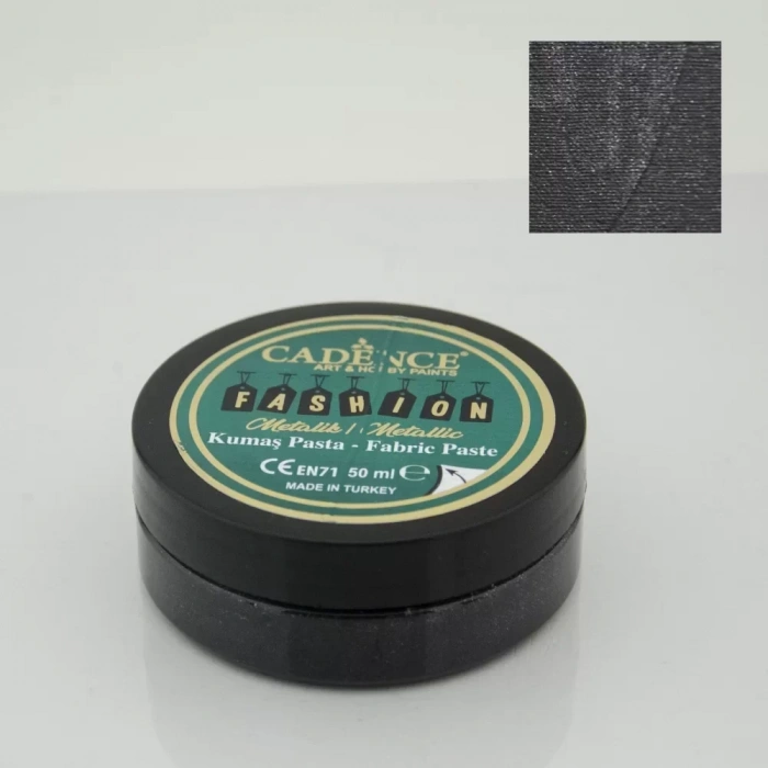 FASHION KUMAŞ PASTA METALİK FMP-12 SİYAH 50ML