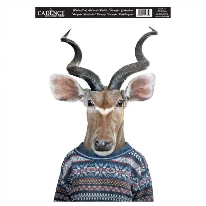 HAYVAN PORTRELERİ KUMAŞ TRANSFER KOLEKSİYONU PAFT-01 21X30