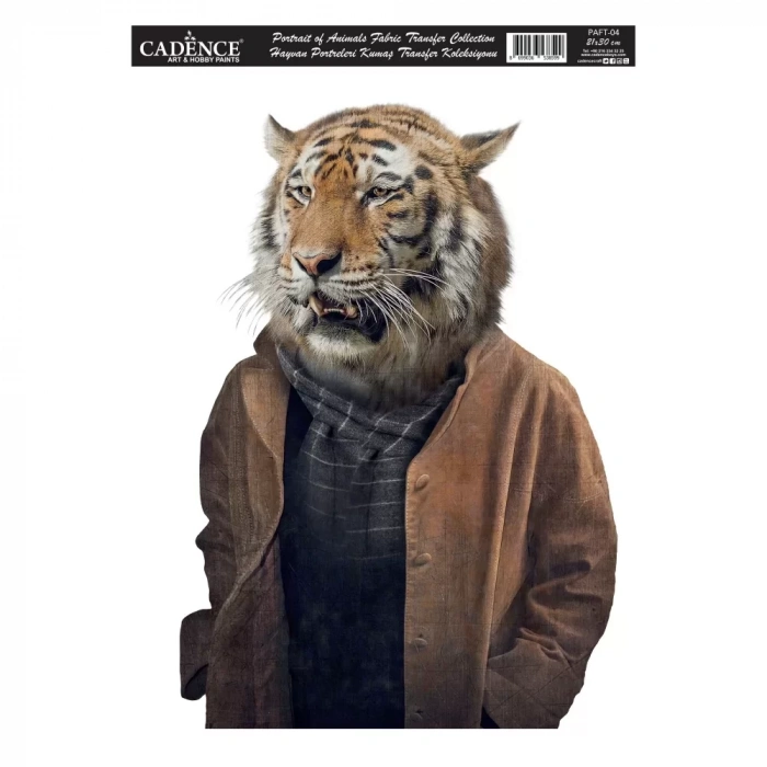 HAYVAN PORTRELERİ KUMAŞ TRANSFER KOLEKSİYONU PAFT-04 21X30