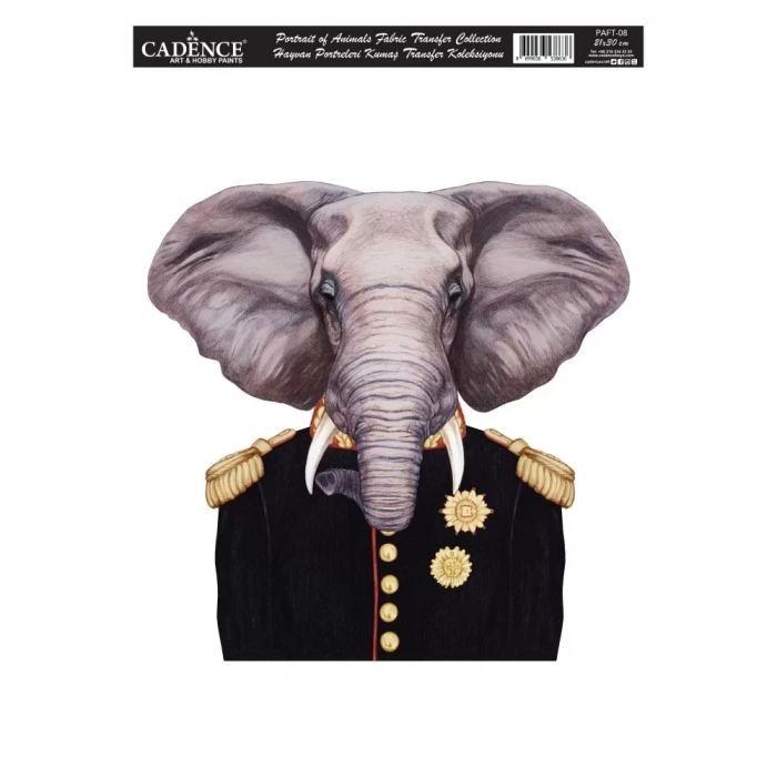 HAYVAN PORTRELERİ KUMAŞ TRANSFER KOLEKSİYONU PAFT-08 21X30