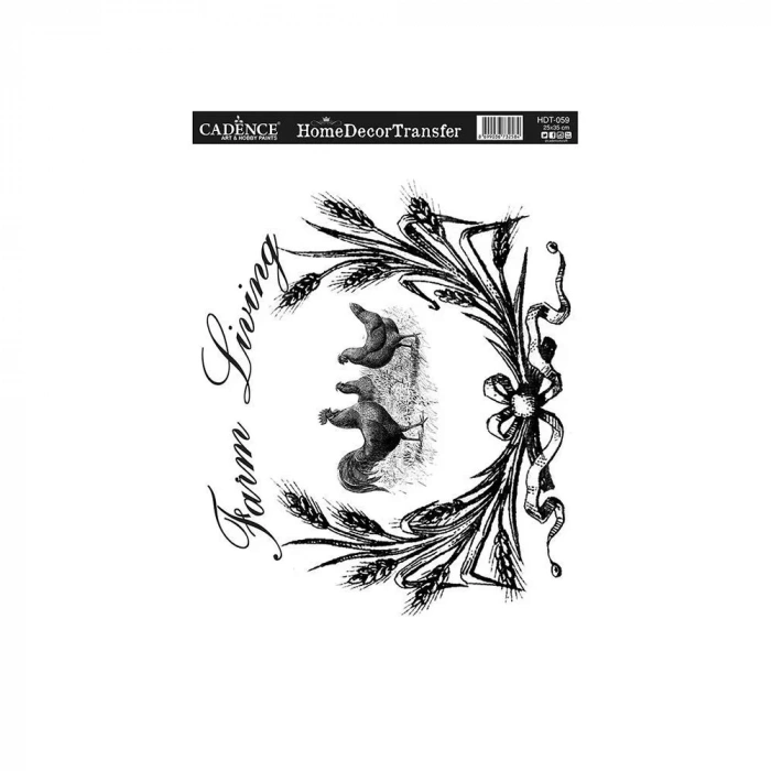 HOME DECOR HAZIR TRANSFER HDT-059 25X35