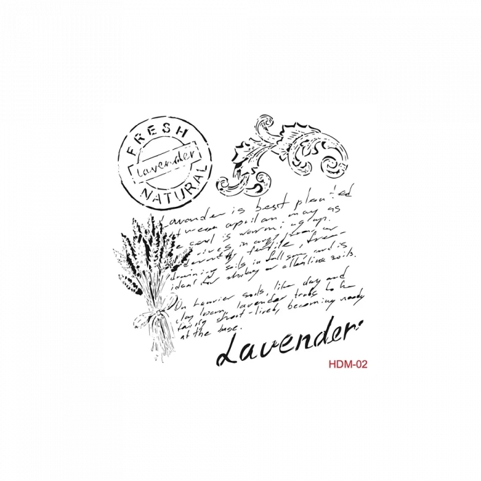 HOME DECOR MİNİ STENCIL HDM-02 25X25