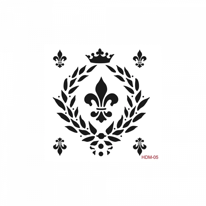 HOME DECOR MİNİ STENCIL HDM-05 25X25