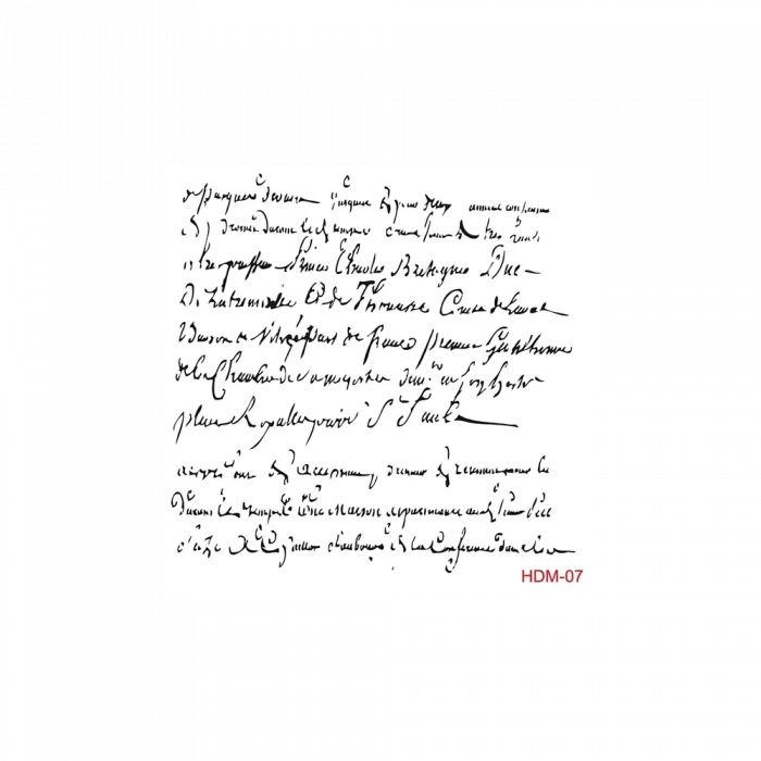 HOME DECOR MİNİ STENCIL HDM-07 25X25