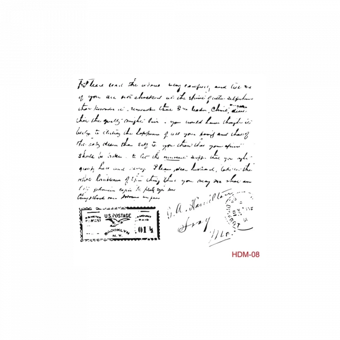 HOME DECOR MİNİ STENCIL HDM-08 25X25