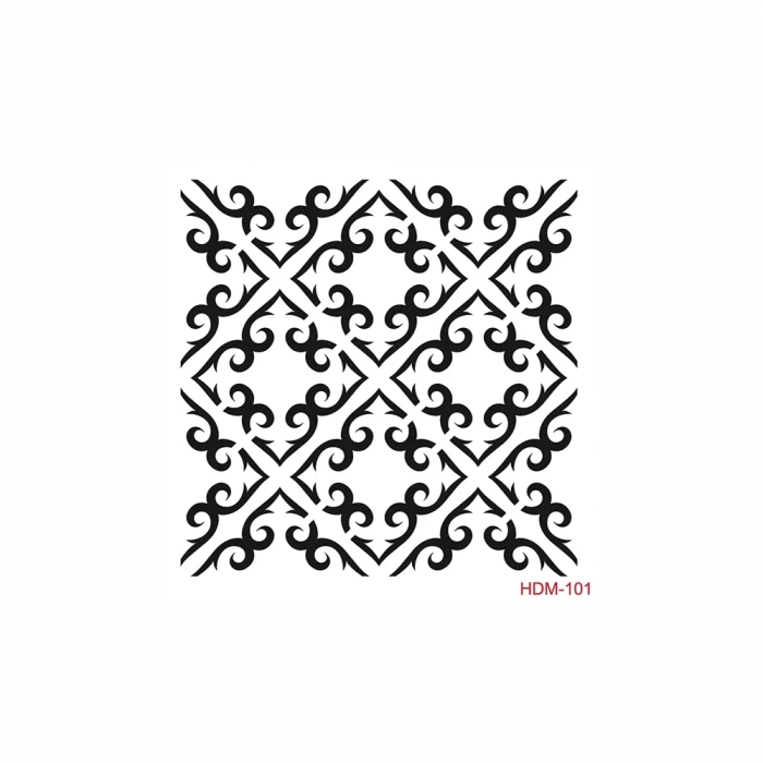 HOME DECOR MİNİ STENCIL HDM-101 25X25