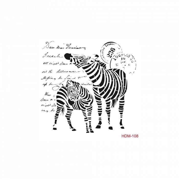 HOME DECOR MİNİ STENCIL HDM-108 25X25