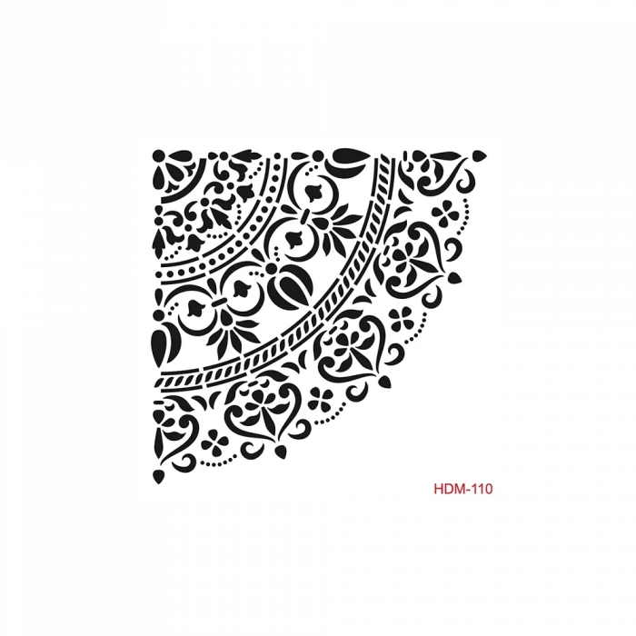 HOME DECOR MİNİ STENCIL HDM-110 25X25