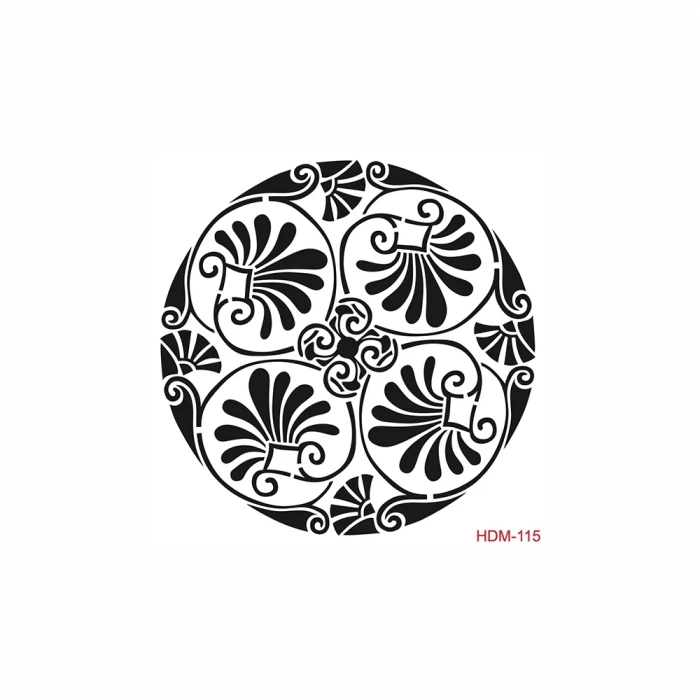 HOME DECOR MİNİ STENCIL HDM-115 25X25