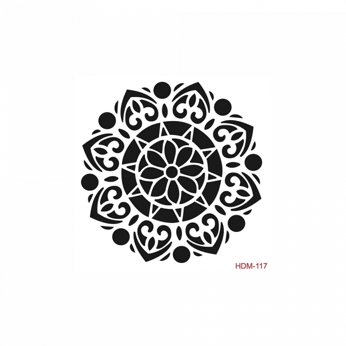 HOME DECOR MİNİ STENCIL HDM-117 25X25