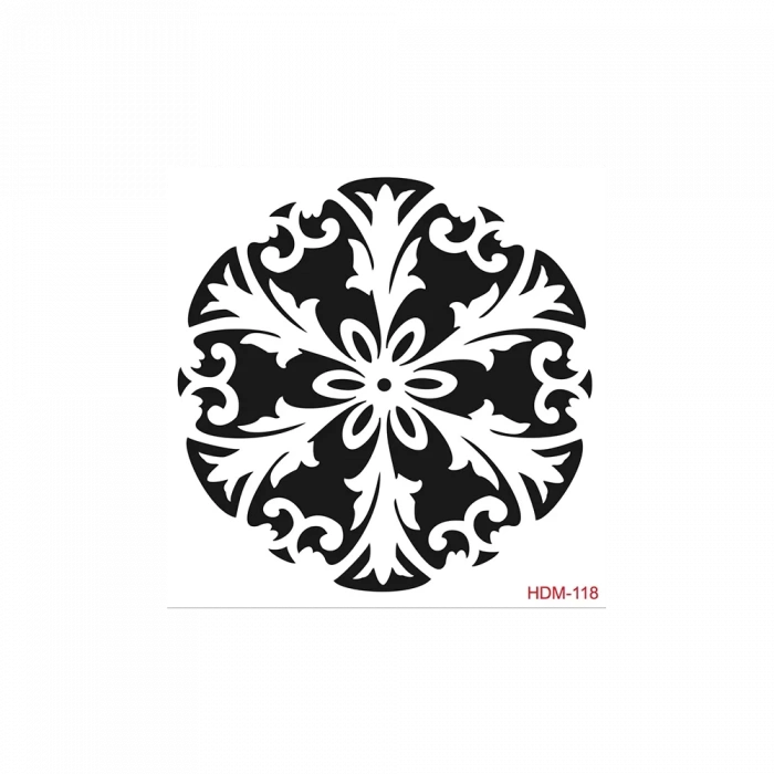 HOME DECOR MİNİ STENCIL HDM-118 25X25