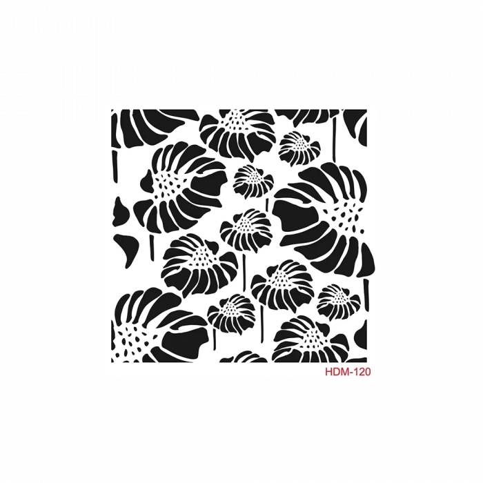 HOME DECOR MİNİ STENCIL HDM-120 25X25