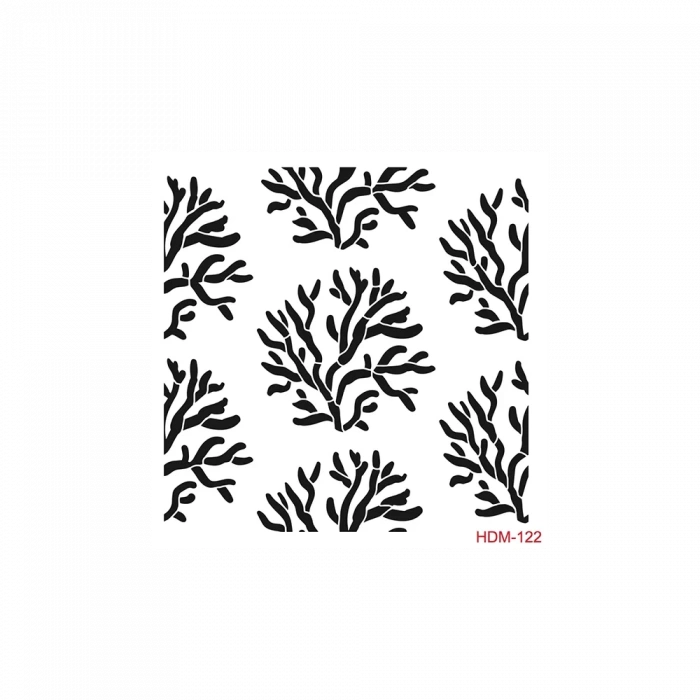 HOME DECOR MİNİ STENCIL HDM-122 25X25