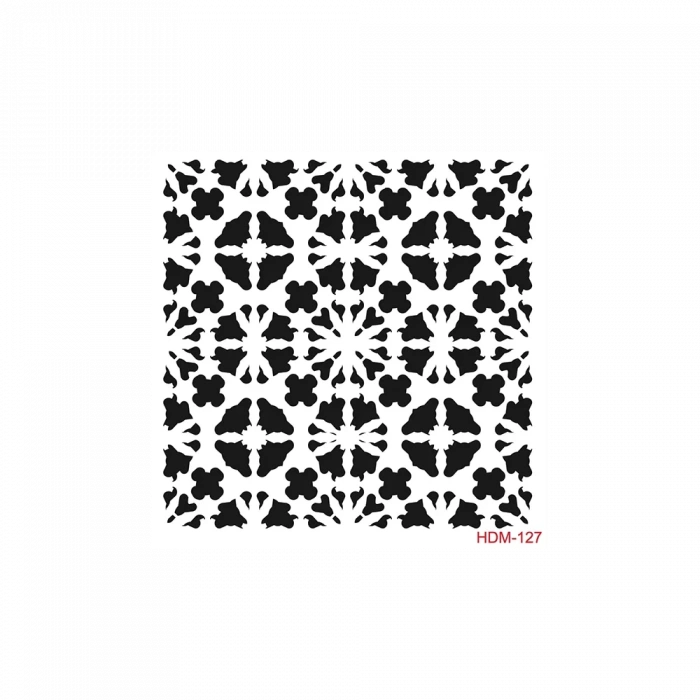 HOME DECOR MİNİ STENCIL HDM-127 25X25