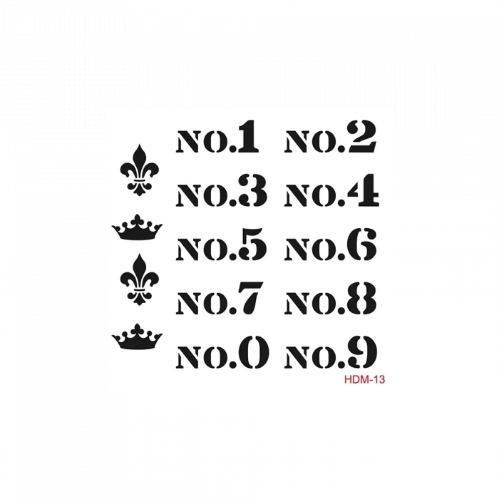 HOME DECOR MİNİ STENCIL HDM-13 25X25
