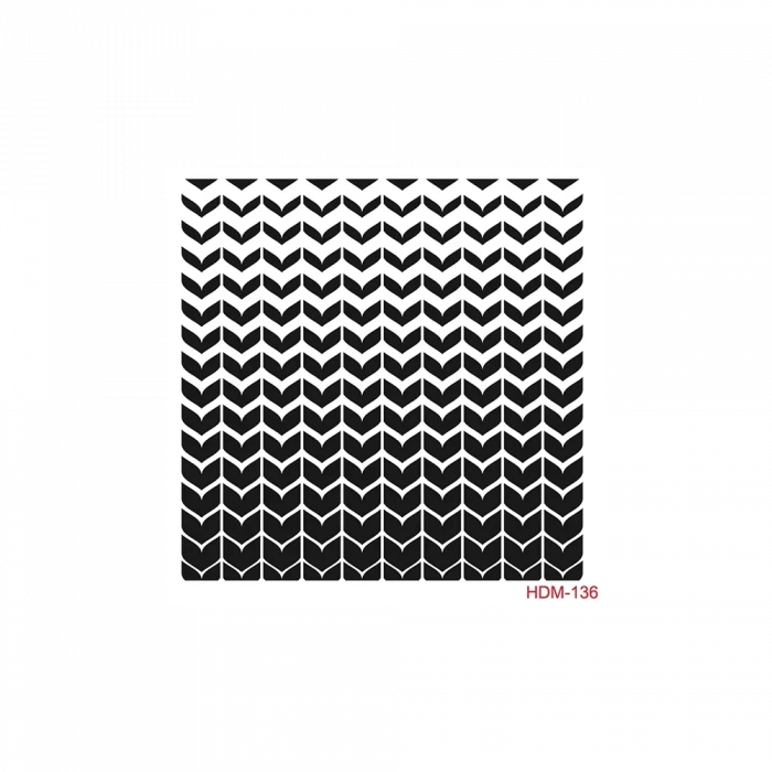 HOME DECOR MİNİ STENCIL HDM-136 25X25