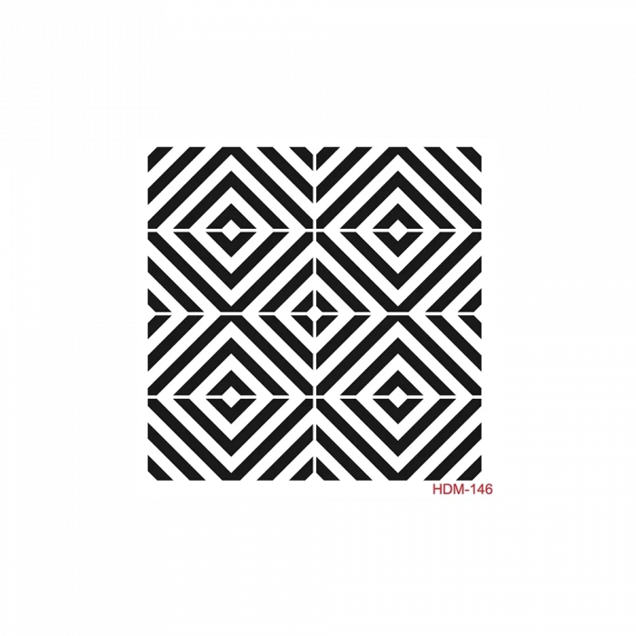 HOME DECOR MİNİ STENCIL HDM-146 25X25