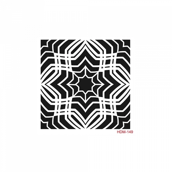 HOME DECOR MİNİ STENCIL HDM-149 25X25