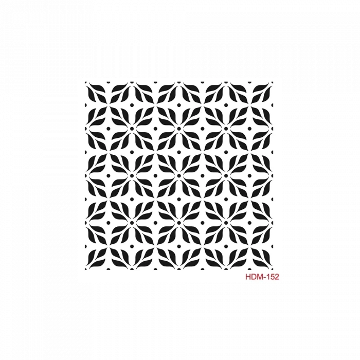 HOME DECOR MİNİ STENCIL HDM-152 25X25