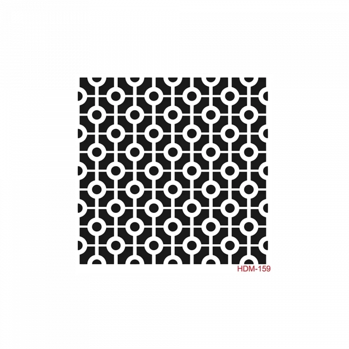 HOME DECOR MİNİ STENCIL HDM-159 25X25