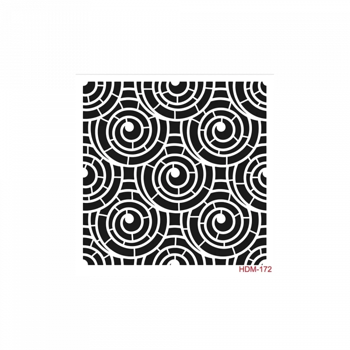 HOME DECOR MİNİ STENCIL HDM-172 25X25