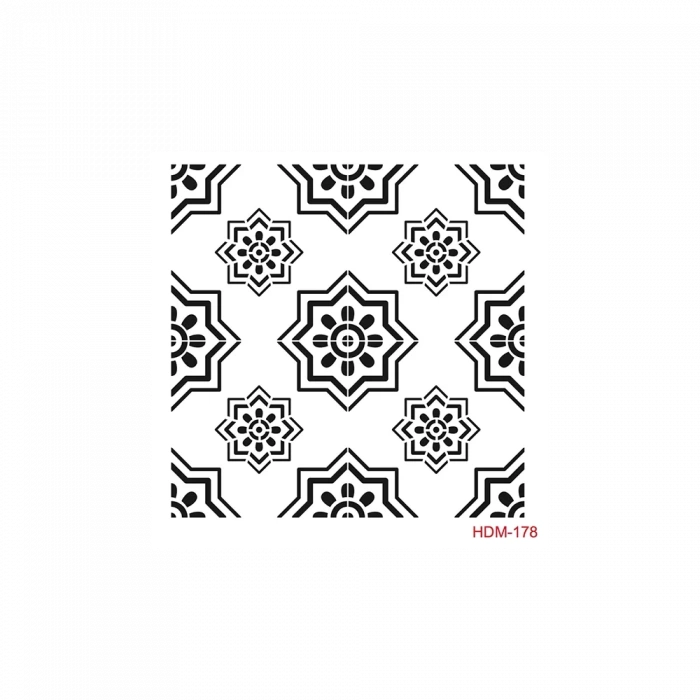 HOME DECOR MİNİ STENCIL HDM-178 25X25