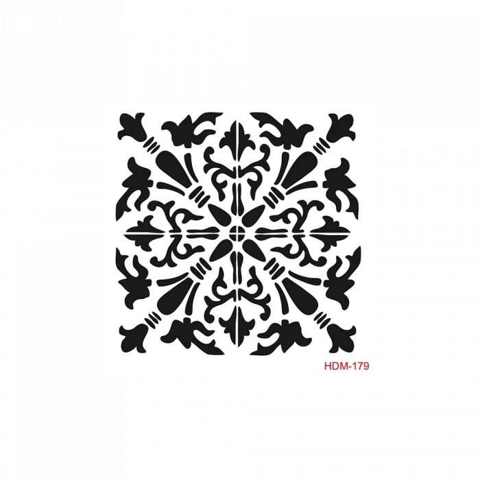 HOME DECOR MİNİ STENCIL HDM-179 25X25