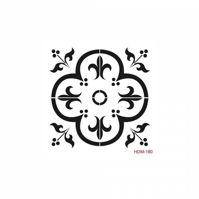 HOME DECOR MİNİ STENCIL HDM-180 25X25
