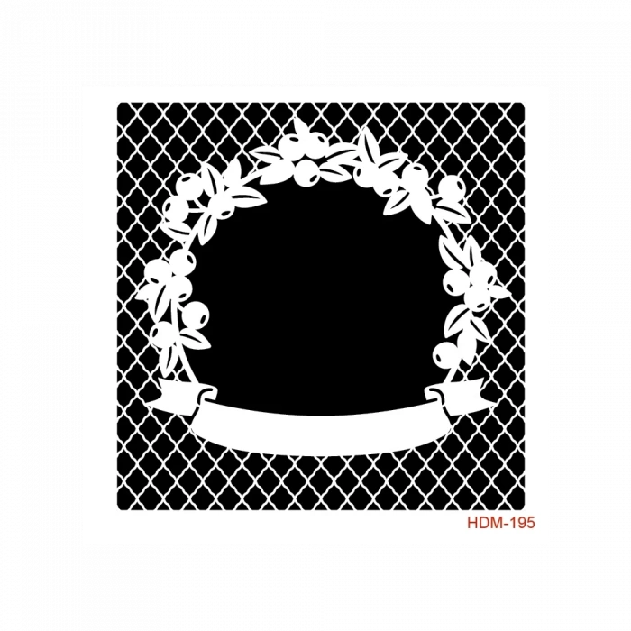 HOME DECOR MİNİ STENCIL HDM-195 25X25