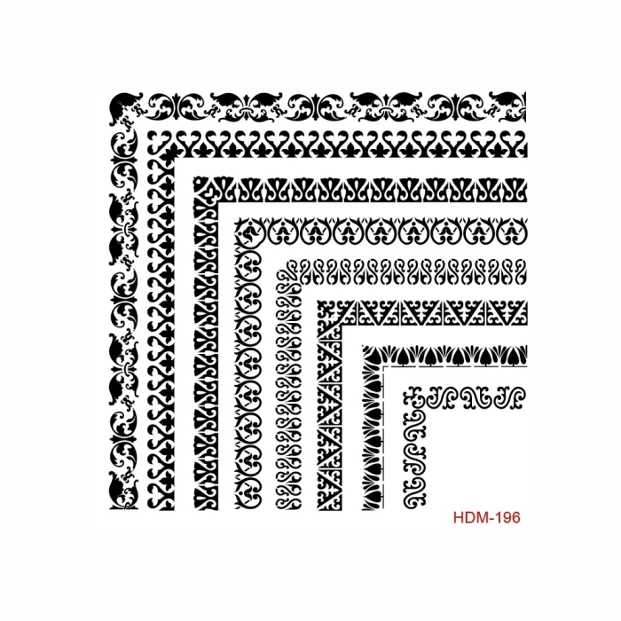 HOME DECOR MİNİ STENCIL HDM-196 25X25