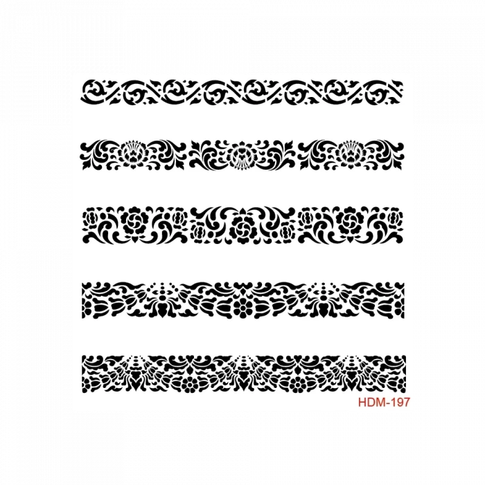HOME DECOR MİNİ STENCIL HDM-197 25X25