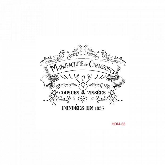 HOME DECOR MİNİ STENCIL HDM-22 25X25
