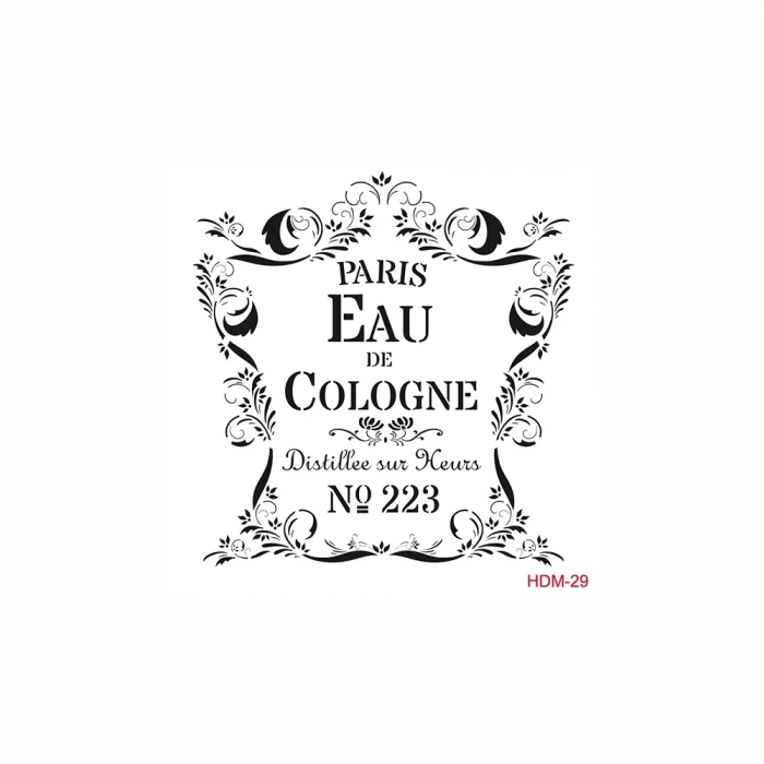 HOME DECOR MİNİ STENCIL HDM-29 25X25
