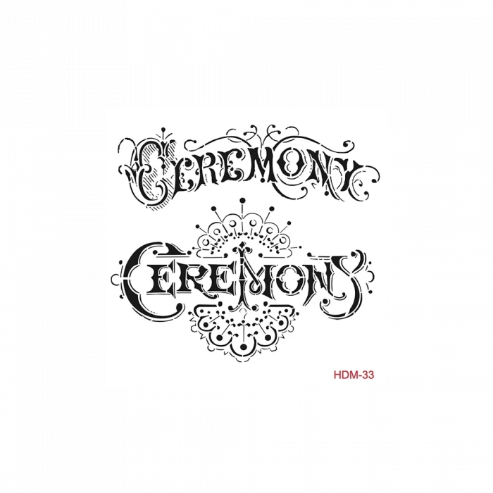 HOME DECOR MİNİ STENCIL HDM-33 25X25