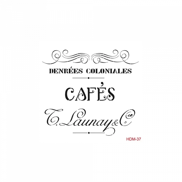 HOME DECOR MİNİ STENCIL HDM-37 25X25