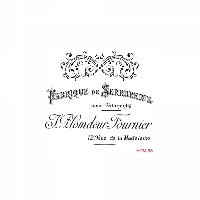 HOME DECOR MİNİ STENCIL HDM-38 25X25