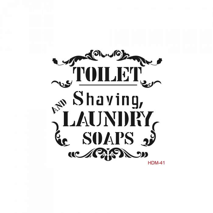 HOME DECOR MİNİ STENCIL HDM-41 25X25