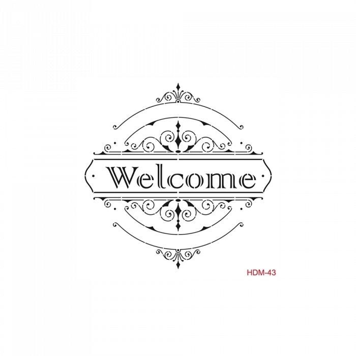 HOME DECOR MİNİ STENCIL HDM-43 25X25