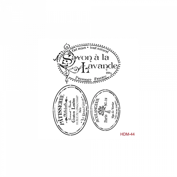 HOME DECOR MİNİ STENCIL HDM-44 25X25