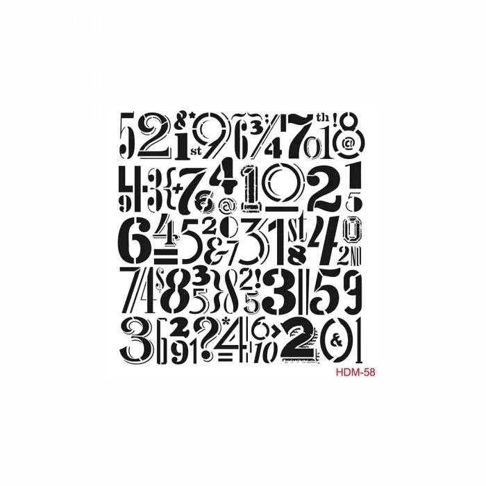 HOME DECOR MİNİ STENCIL HDM-58 25X25