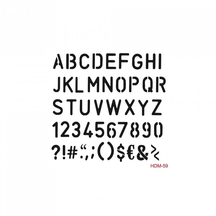 HOME DECOR MİNİ STENCIL HDM-59 25X25