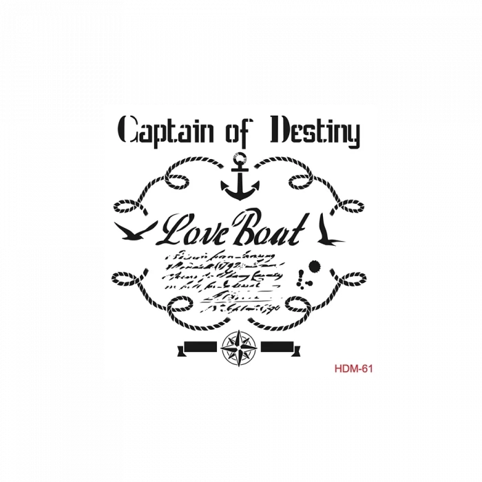 HOME DECOR MİNİ STENCIL HDM-61 25X25