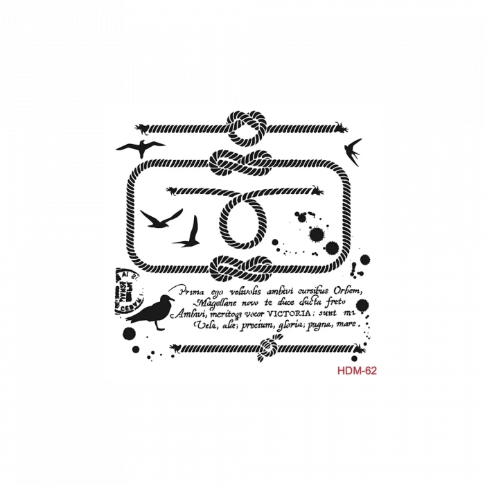 HOME DECOR MİNİ STENCIL HDM-62 25X25