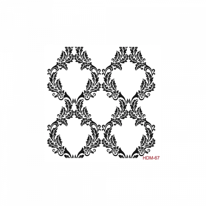 HOME DECOR MİNİ STENCIL HDM-67 25X25