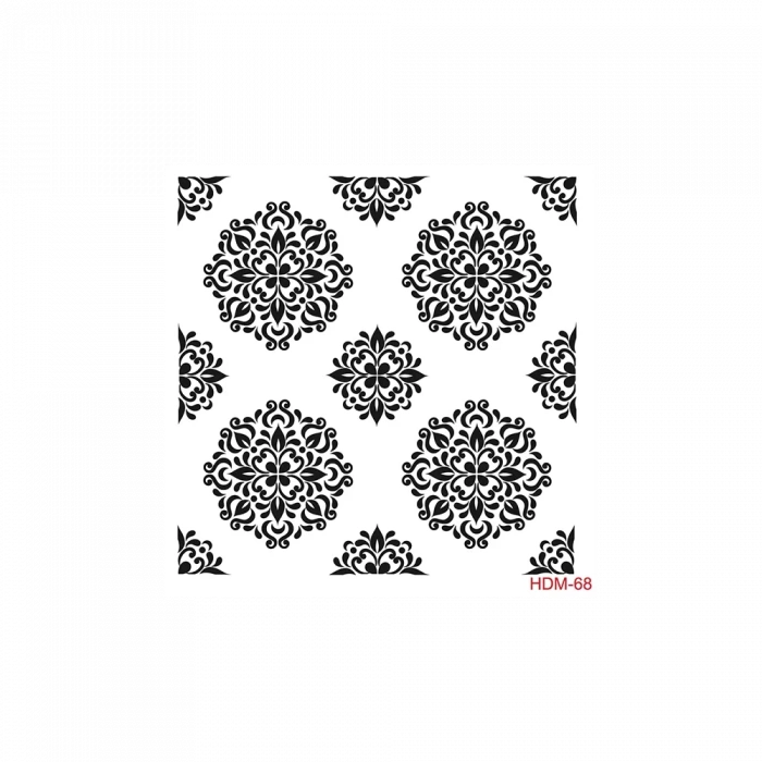 HOME DECOR MİNİ STENCIL HDM-68 25X25