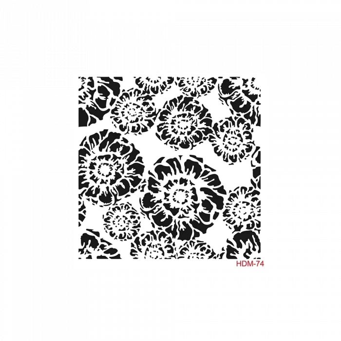 HOME DECOR MİNİ STENCIL HDM-74 25X25