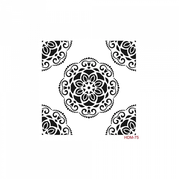 HOME DECOR MİNİ STENCIL HDM-75 25X25